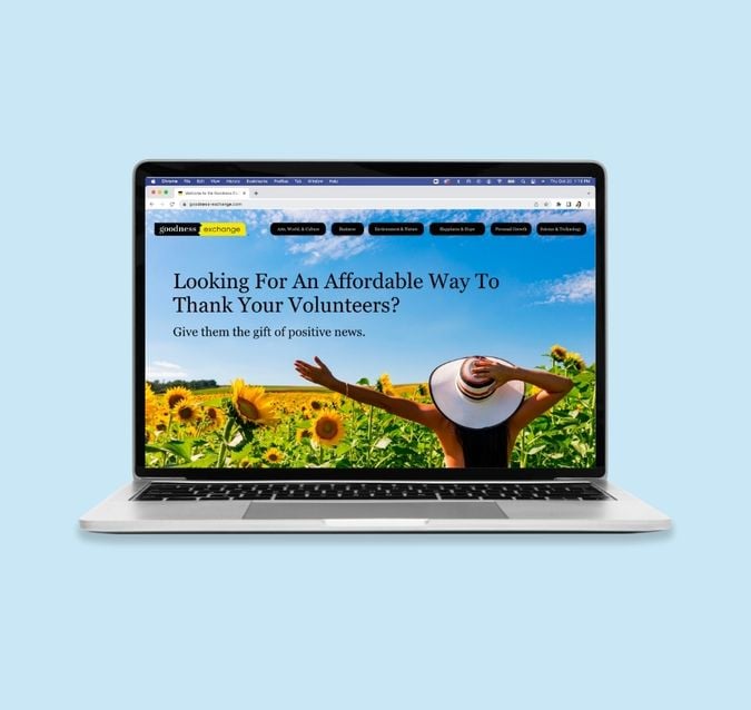Goodness Exchange Website Design