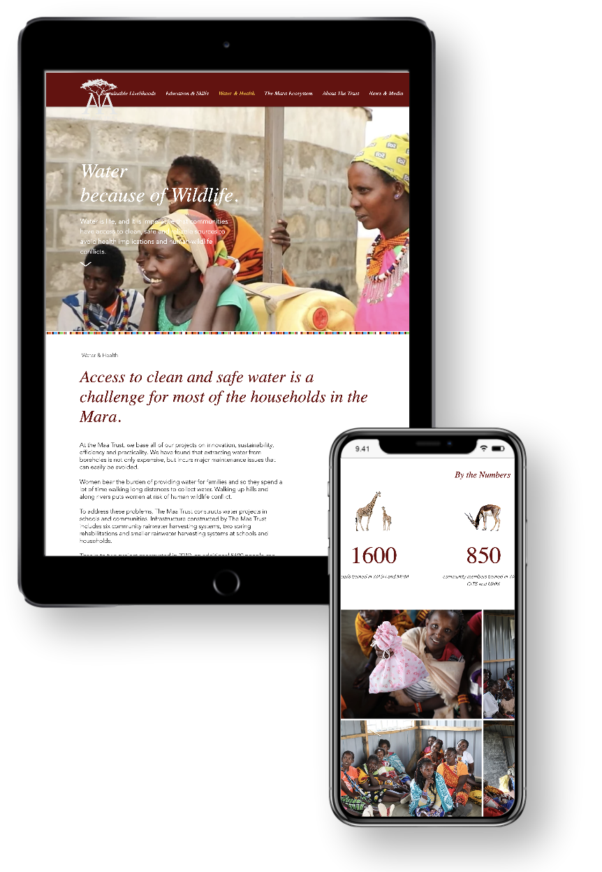 MAA Trust website on tablet and mobile